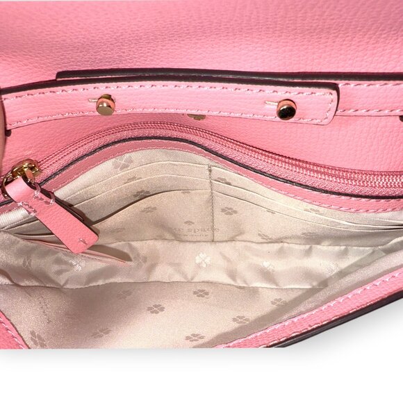 Kate Spade Sylvia Chain Wallet Crossbody "Rococo Pink" - Picture 8 of 13